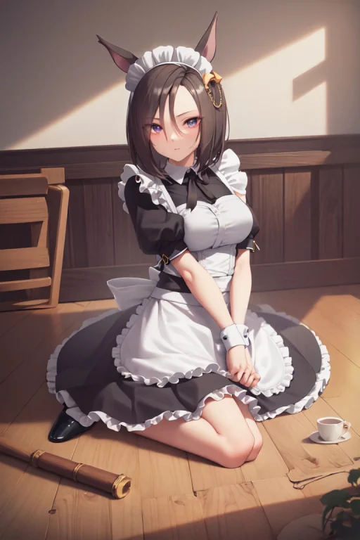 Masterpiece, Best Quality, Air Groove Umamusume, Maid, Full...