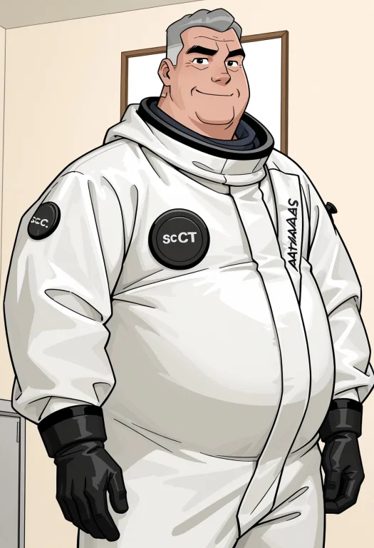 Sc8pesuit, Detailed Background, Solo, Mature Male, Fat, Chub...