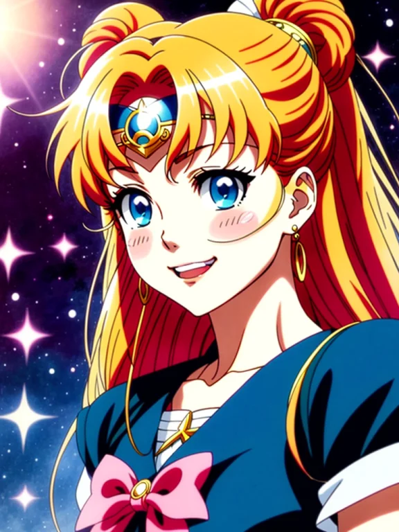 A Ultra Detailed Portrait Of A Sailor Moon 1girl Smiling, Co...