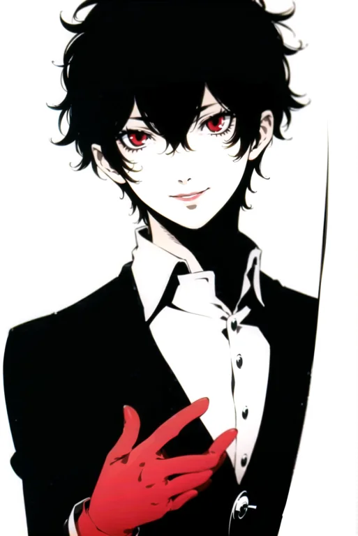 Soejima Shigenori, Persona, Amamiya Ren, 1boy, Black Hair, G...