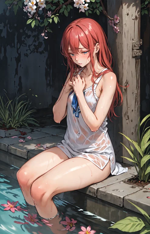 Best Quality, Detailed Background, Girl, Spring,shy,solo, Br...