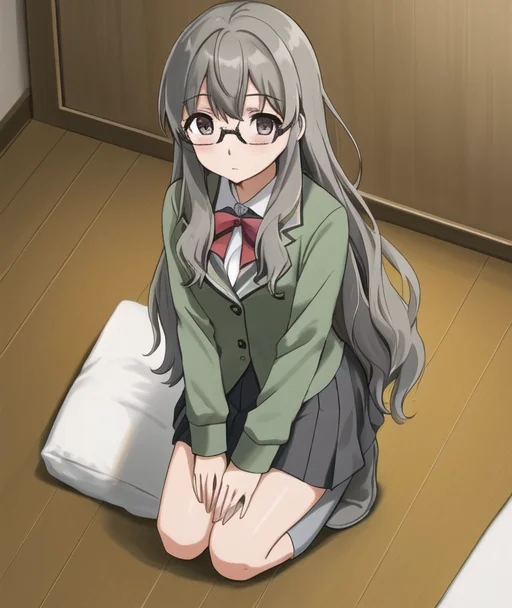 Lorafutaba0.4,futaba Rio,glasses,gray Hair,very Detailed ,hi...