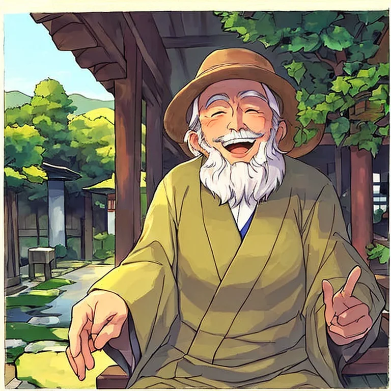 Portrait512 Of Laugh512 Old Man In A Small Village In Rural...
