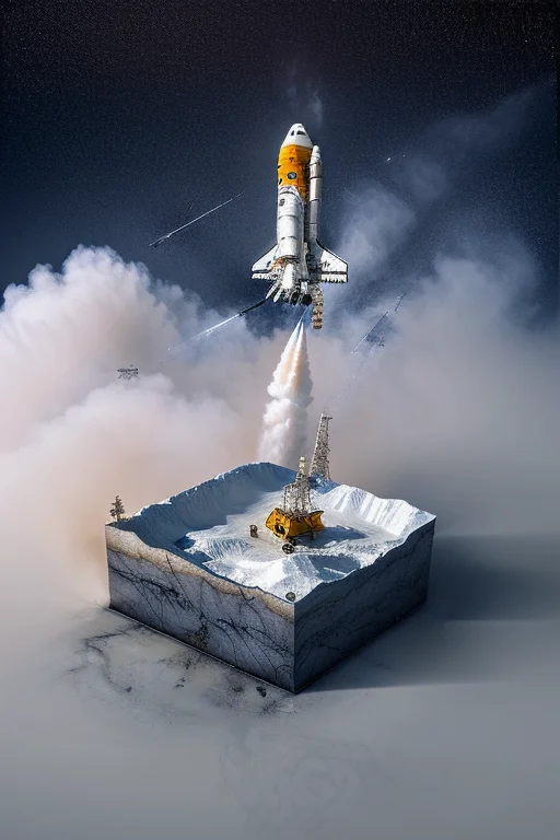 A Microworld1.2 Of A Space Station, Realistic, Space Shuttle...