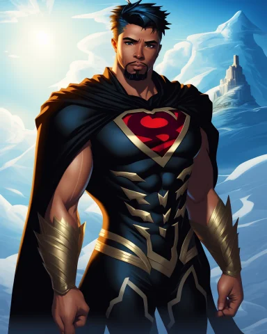 A Portrait Of A Man, Hro, Epic, Full Body, Fliying, Cape, Cl... — Stable Diffusion AI Prompt: a portrait of a man, hro, epic, full body, fliying, cape, clouds
