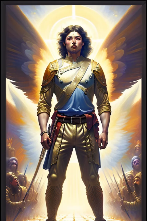 A Warrior Man In A Battlefield, Wings