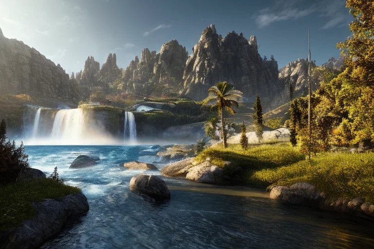 A Good Photo Of Concept Art Old Fasion Landscape,8k Resoulti...