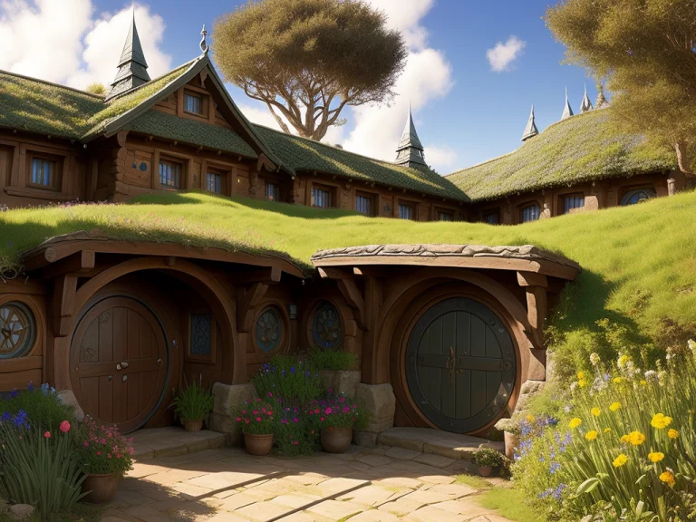 The Lord Of The Rings, Hobbiton, Hdr, Raw, Detailed, Intrica...