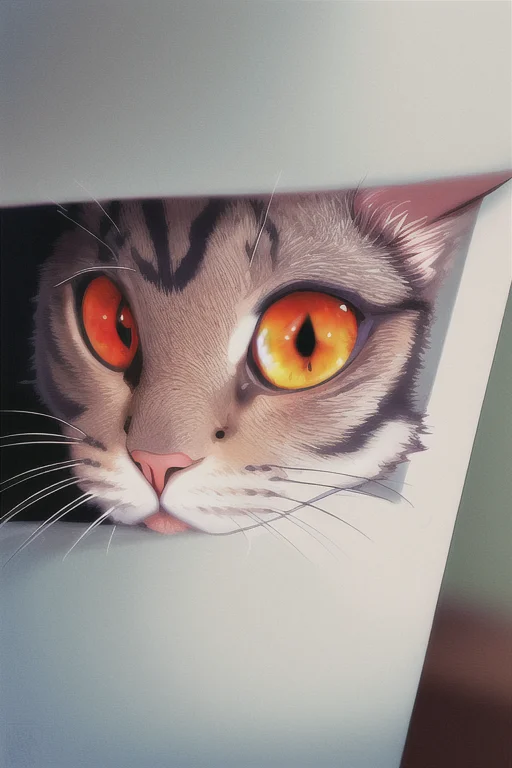 Realistic, Cat, Subject, Detailed Eyes, Highly Detailed, Hig...