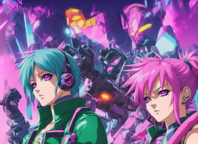 Anime Retro But Also Cel Shading 4k Hdr Sharp Focus Vibrant...