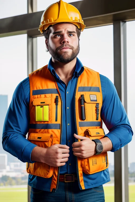 Candid Photo Of Gregnobodysd15 Man Construction Carhart Vest...