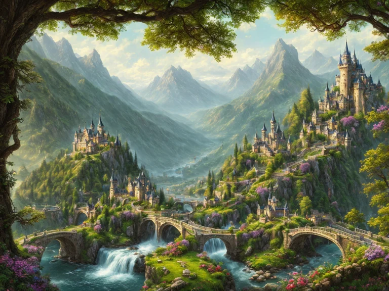 8k, High Quality, High Detail, Lots Of Details, A Fantasy Ca...