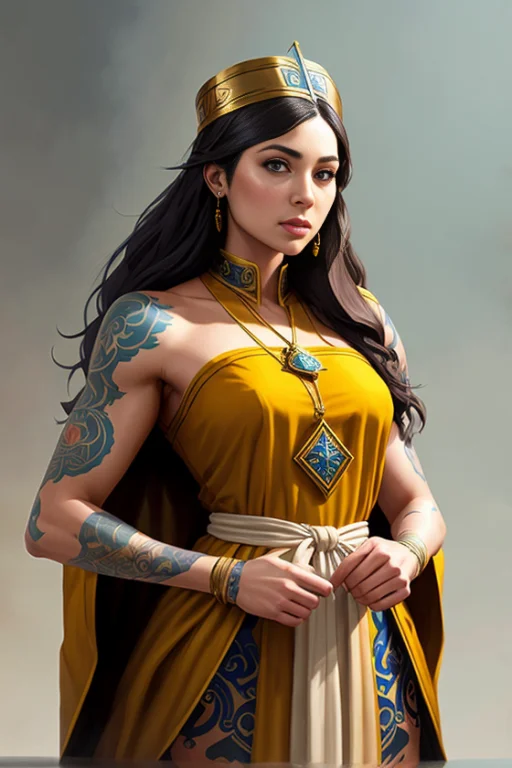 Beautiful Priestess, Tattoos, Dd, Muscular, Robes, 3d Liquid...