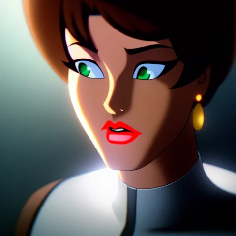 Sexy Cute Brunette Woman, Batmantheanimatedseries, 3d, 3d Ar... — Stable Diffusion AI Prompt: sexy cute brunette woman, Batman_the_animated_series, 3D, 3d art, 4k, 8 k artist...