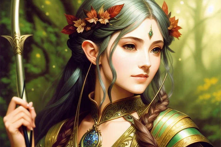 A Mesmerizing And Ultra Detailed Portrait Of A Graceful Fema...