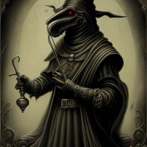Mdjrny-v4 Style Plague Doctor Antique Old Vintage Gothic Mor...