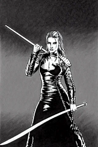 Therpgchargenesafart 1girl Holding A Sabre — Stable Diffusion AI Prompt: TheRPGCharGenEsAFArt 1girl holding a sabre