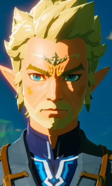 Botw Style A Stunning Intricate Full Color Portrait Of A Dis...