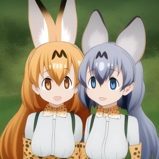 Serval Kemono Friends, Kaban, Kf1, Kf1 Style, Flat Shading,...