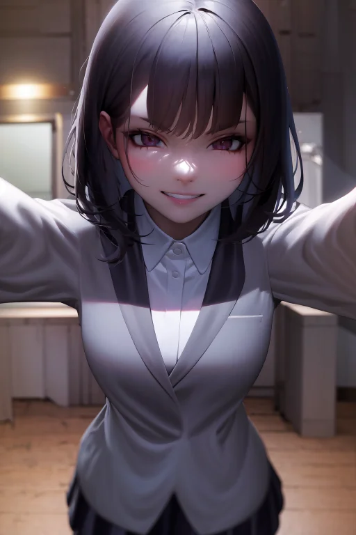 Masterpiece, Best Quality, Highres, 1girl Solo, Kabedon Pov,...
