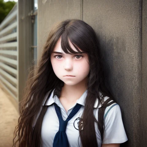 High School Girl In Front Of School Gate, Highly Detailed Fa... — Stable Diffusion AI Prompt: high school girl in front of school gate, Highly Detailed Face, Highly detailed...
