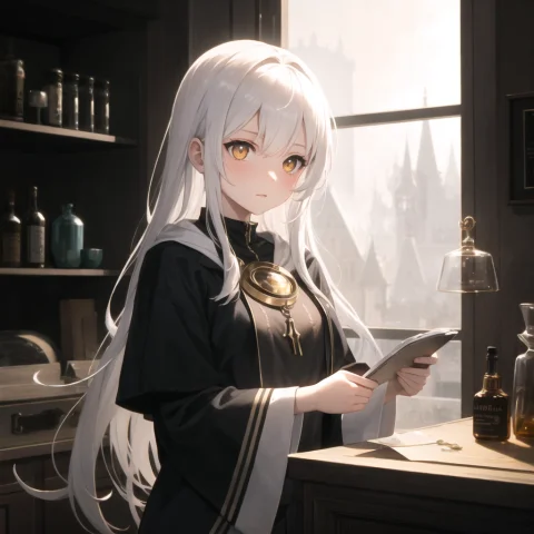 Hdr, Atmospheric, Magic, Sky, Girl, Upper Body, White Hair,... — Stable Diffusion AI Prompt: hdr, atmospheric, magic, sky, girl, upper body, white hair, golden eyes, alchemi...