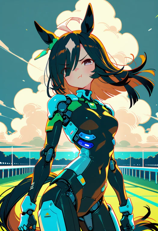 Masterpiece, Cowboy Shot Of An Umamusume Girl With Angular,...