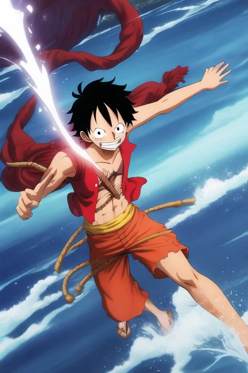 Wanostyle Monkey D Luffy, Gear Second, Full Body Portrait, E...