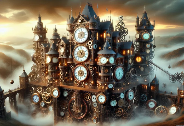 A Gigantic Victorian Castle Completely Constructed From Cloc...