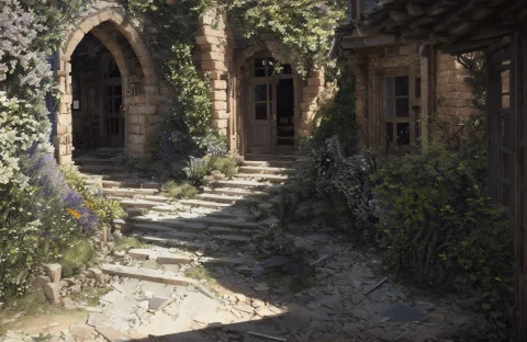 Style-renaissance Style-losttemple, Isometric View1.3, Photo... — Stable Diffusion AI Prompt: Style-Renaissance Style-LostTemple, (isometric view:1.3), photo of an intricate...