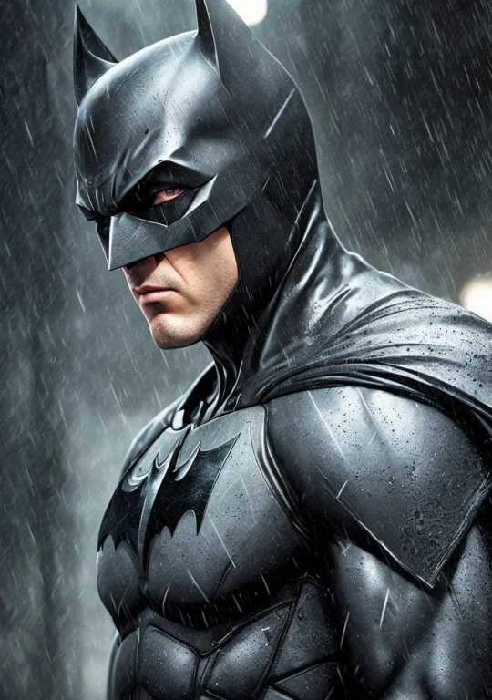 Batman, Cinematic, Hyperrealistic, Skin Detailed, Photo, Hdr...