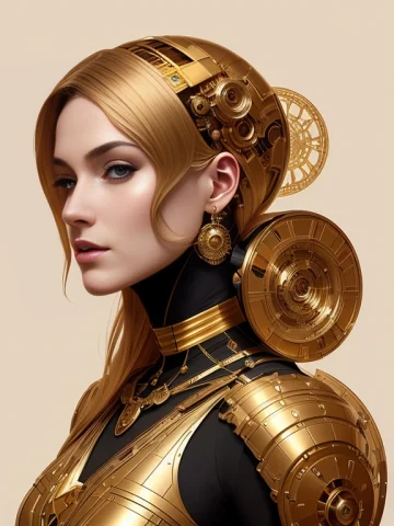 Golden Ratio Knolling, Robot Witch Fashion, Gorgeous Face1.2... — Stable Diffusion AI Prompt: golden ratio knolling, robot witch fashion, (gorgeous face:1.2), (gorgeous body:...