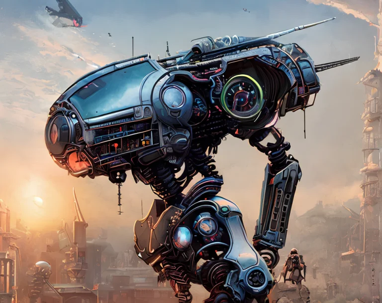 Photo Of Jovianskyship1 Skeletalcyborg1.3 Photo Realistic Or...