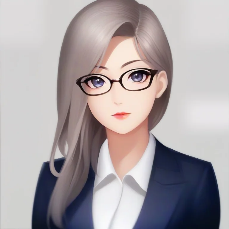 Ashe, Solo, Office Lady, Glasses , Potrait