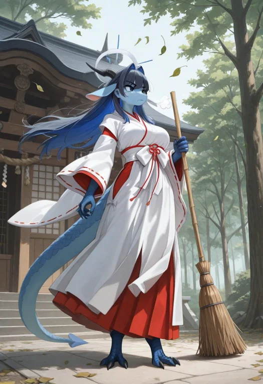 Furry, Anthro, Masterpiece, Best Quality, Ouro Kronii As Dra...