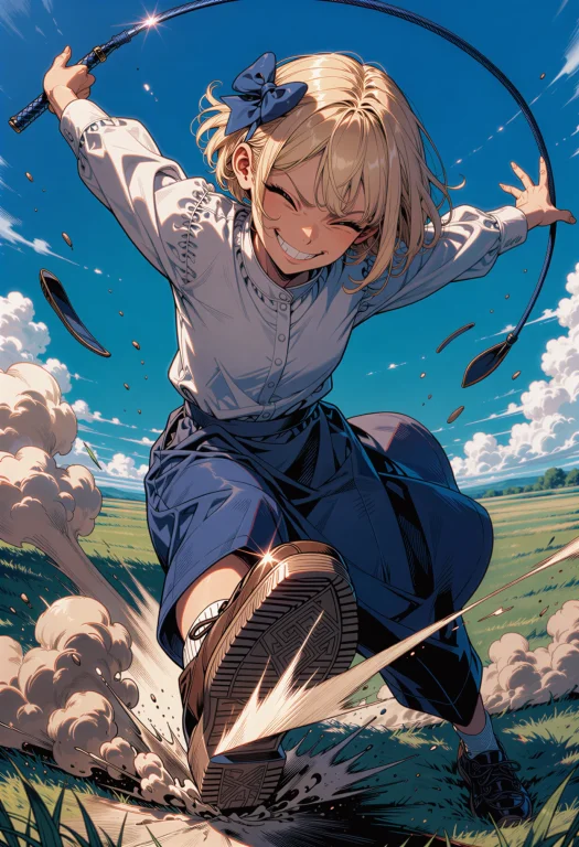 Masterpiece, A Short-haired Blonde Girl With A Neat Hair Bow...