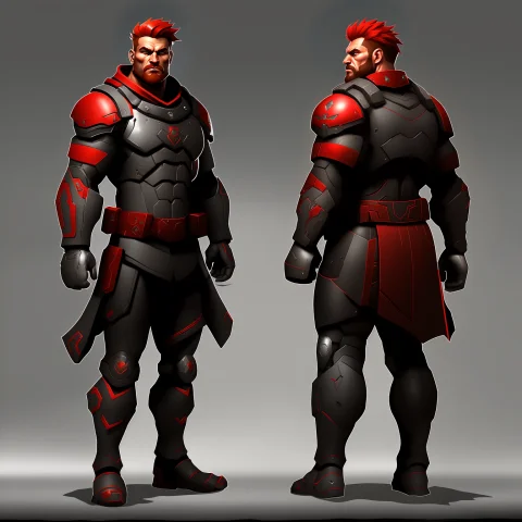 Back Armor View Of A Photo Of A Full Body Of A Male Super So... — Stable Diffusion AI Prompt: back armor view of a photo of a ((full body)) of a ((male)) super soldier, with...
