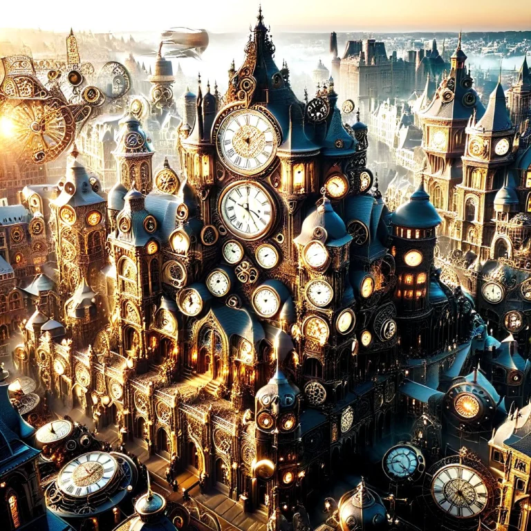 A Sprawling Steampunk Metropolis Built From Massive Interloc...