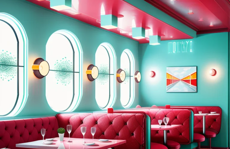 Dreamlikeart Analog Style Mdjrny-v4 Style Art Deco Restauran...