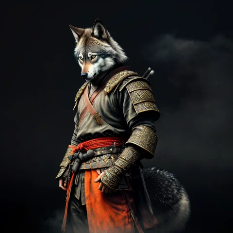 Wolf Face1.2 Foggy Background, Epic Realistic, Rutkowski, Hd... — Stable Diffusion AI Prompt: (wolf face:1.2) (foggy background, epic realistic, rutkowski, hdr, intricate det...