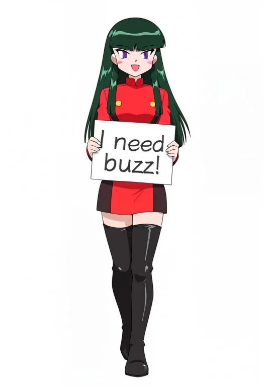 1girl,solo,zzsabrina, Purple Eyes, Green Hair, Long Hair, Bl...