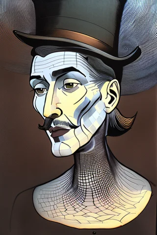 A Man In A Tophat And Monocle, Jubbslineartv2 — Stable Diffusion AI Prompt: a man in a tophat and monocle, jubbslineart_v2