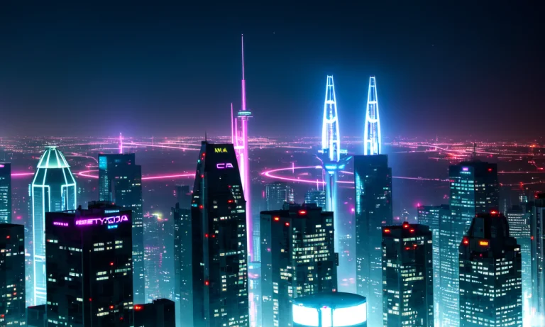 Alien Cyberpunk Cityscape, Cga