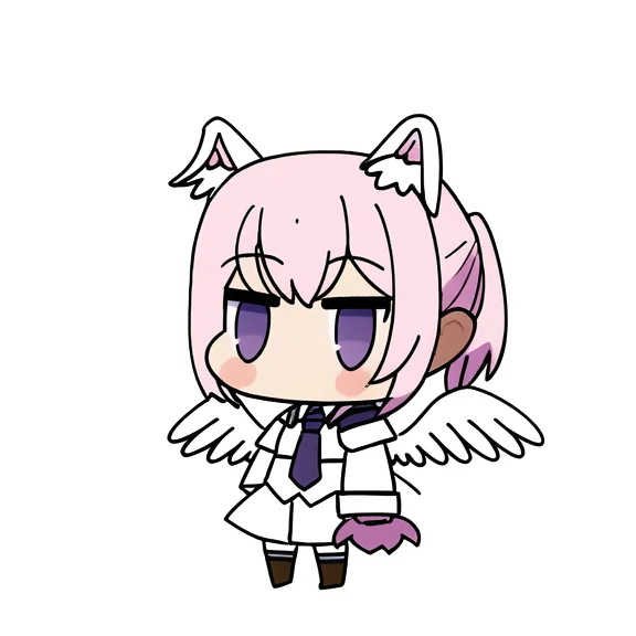 Padorumeme, School Uniform, Angel Wings, Collar, White Wings...