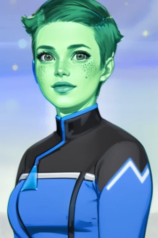 Lds Loratendi-lora1 Lds, A Painting Of Tendi Wearing A Blue...