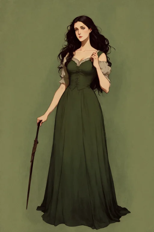 A Beautiful Girl,full Body, Abigail Larson, Muted Color, Mas...