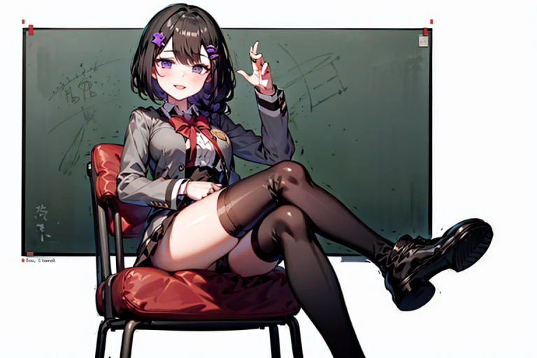 1girl,highres, High Quality, Masterpiece, Mxmkuma,grey Jacke...