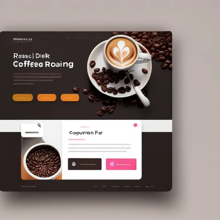 Webui Design Of A Landing Page Website For A Coffee Bean Roa...