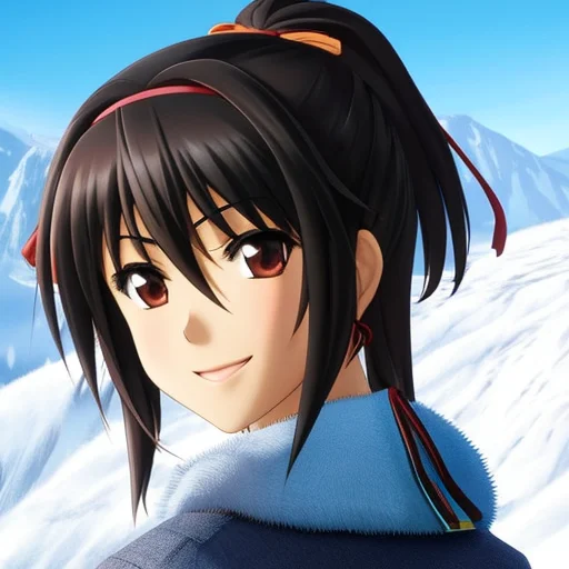 Masterpiece, Best Quality, A Teenage Girl Wearing A White Fe...