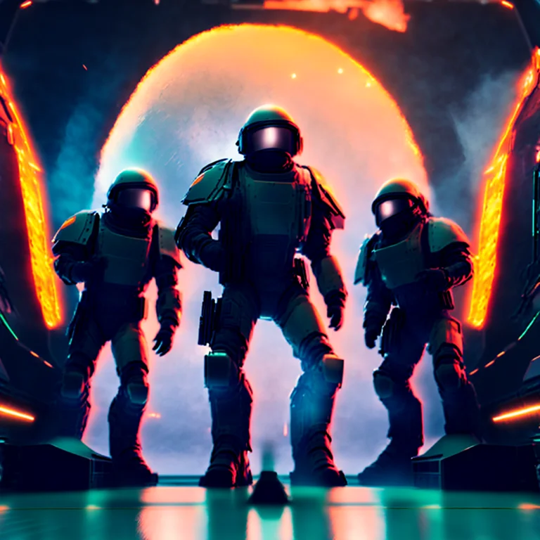 Photo Of A Spaceship Crew Faces A Mysterious Threat, To8cont...
